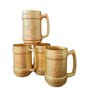 Pasabahce Captain Morgan Gold Beer Tankards Mugs Steins Set of 10